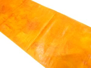 弥栄織物製　花更紗模様織り出し　袋帯